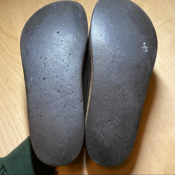 Haflinger grizzly classic mule clog Aztec wool cork 6.5 guc brown - Picture 4 of 4